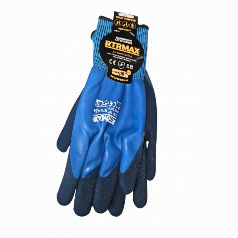 Waterproof Latex Gloves (Large)